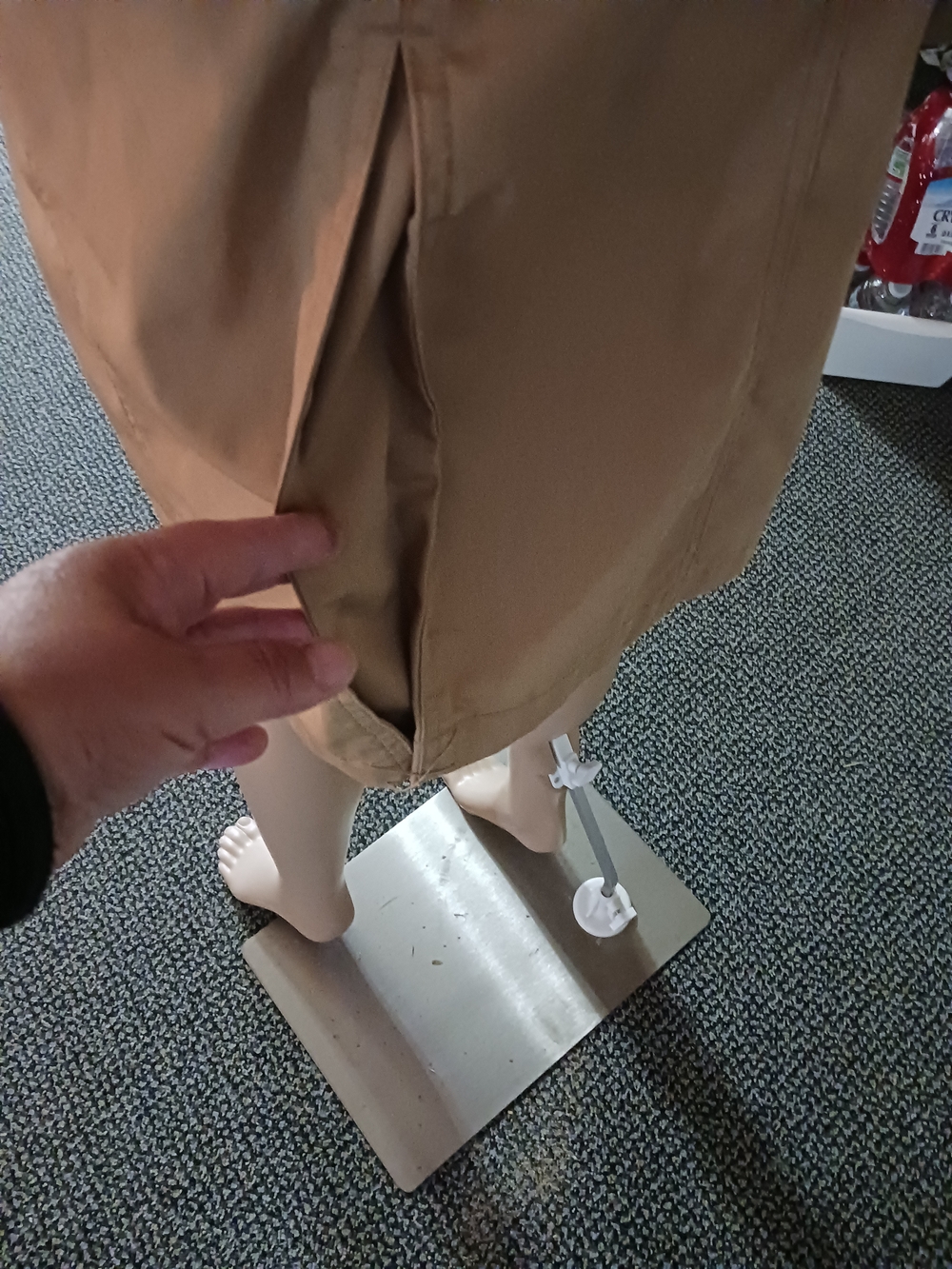 Merona Tan Double-Breasted Trench Coat with Belt - Picture 5 of 7